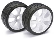 ABSIMA 1/8 LP BUGGY ON ROAD "STREET" WHEELS/TYRES WHITE 2530004